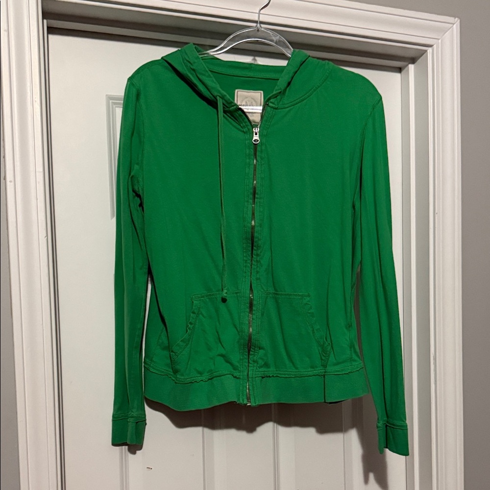 Merona Green Women's Zip-Up Hoodie